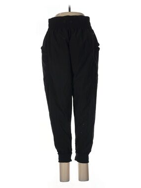 California Waves Black High-Waist Elastic Jogger Pants